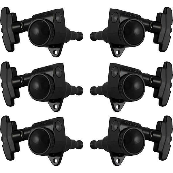 GROVER Roto-Grip Locking Super Rotomatics 509 Series Tuning Machines Black Chrome