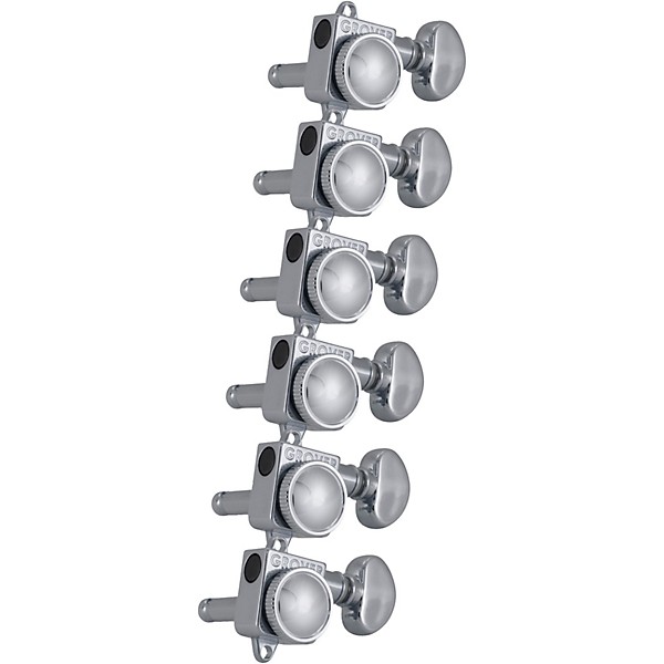 GROVER Mini Roto-Grip Locking Rotomatics 505Fv Series Tuning Machines Chrome