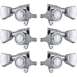 GROVER Roto-Grip Locking Rotomatics 502 Series Keystone Button Tuning Machines Chrome