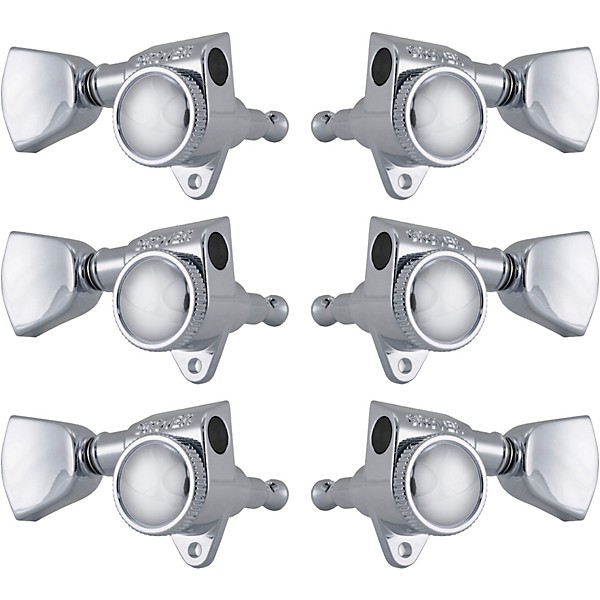 GROVER Roto-Grip Locking Rotomatics 502 Series Keystone Button Tuning Machines Chrome