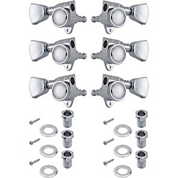 Grover Roto-Grip Locking Rotomatics 502 Series Keystone Button Tuning Machines Chrome