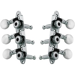 GROVER Sta-Tite Mini 3-On-A-Plate 608 Series Tuning Machines Chrome