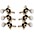 GROVER Sta-Tite Mini 3-On-A-Plate 608 Series Tuning Ma... GROVER Sta-Tite Mini 3-On-A-Plate 608 Series Tuning Machines Nickel