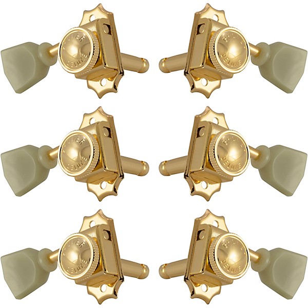 GROVER Roto-Grip Locking Vintage 533 Series Keystone Button Tuning Machines Gold 3+3