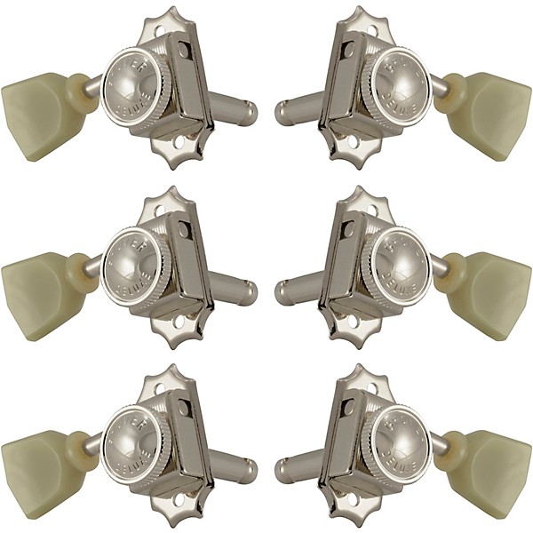 GROVER Roto-Grip Locking Vintage 533 Series Keystone Button Tuning Machines Nickel 3+3