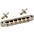 GROVER Tune-O-Matic Guitar Bridge Unnotched Black Chrome GROVER Tune-O-Matic Guitar Bridge Unnotched Nickel