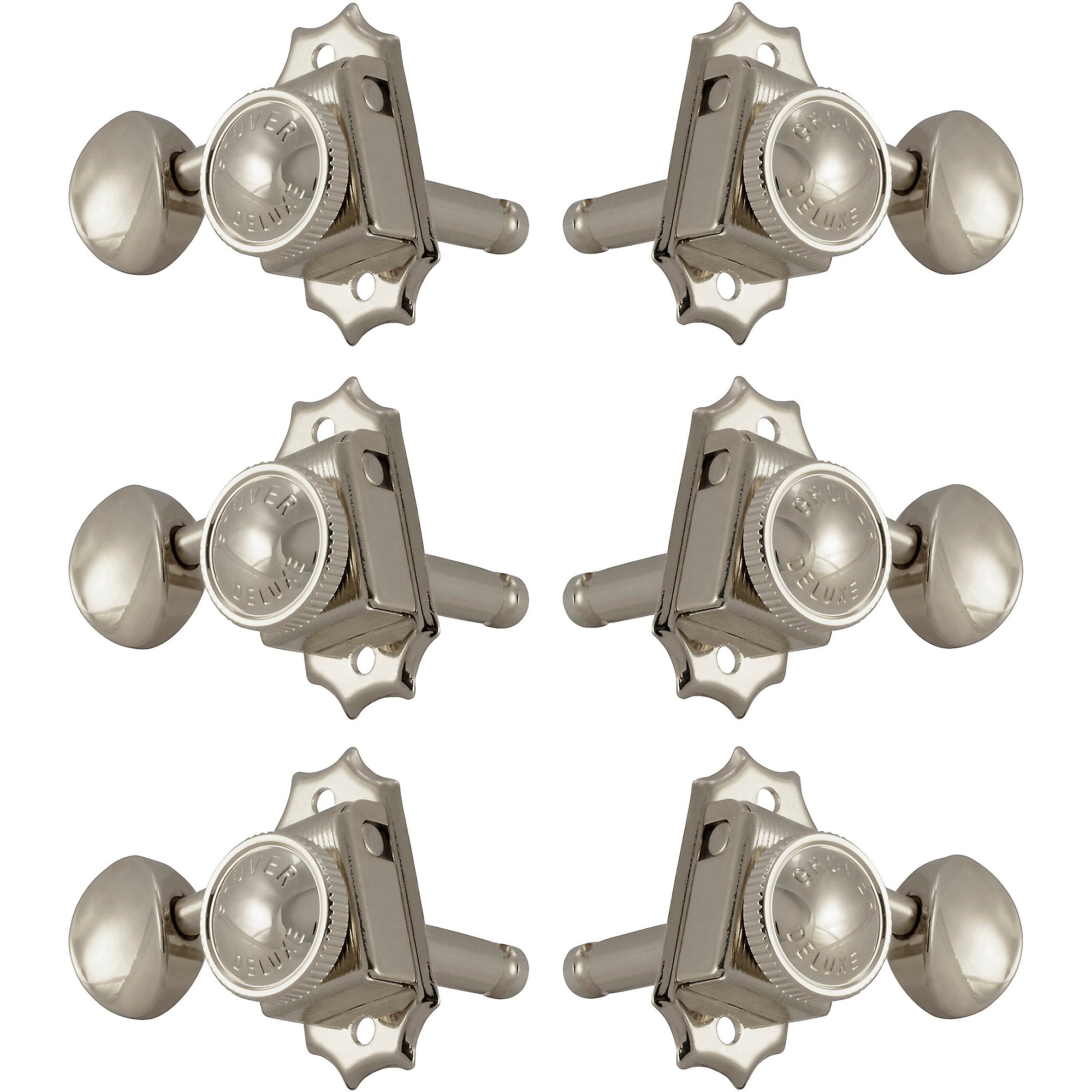 Grover Roto-Grip Locking Vintage 533 Series Tuning Machines Nickel