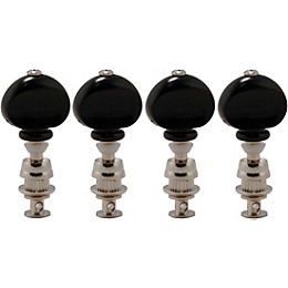 GROVER Champion #6 Series Ukulele Black Button Tuning Pegs Nickel