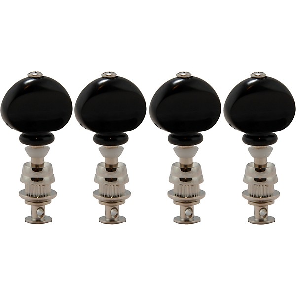 GROVER Champion #6 Series Ukulele Black Button Tuning Pegs Nickel