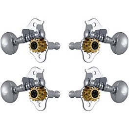 GROVER Sta-Tite Ukulele #8 Series Tuning Machines Nickel GROVER Sta-Tite Ukulele #8 Series Tuning Machines Chrome