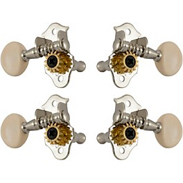 GROVER Sta-Tite Ukulele #9 Series White Button Tunin... GROVER Sta-Tite Ukulele #9 Series White Button Tuning Machines Nickel