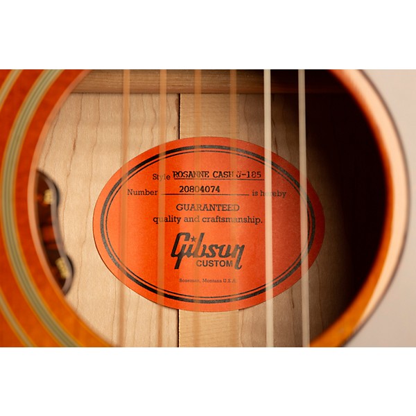 Gibson Rosanne Cash J-185 Signature Limited-Edition Acoustic-Electric Guitar Heritage Cherry Sunburst