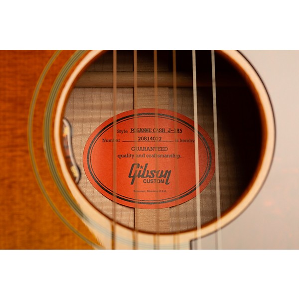 Gibson Rosanne Cash J-185 Signature Limited-Edition Acoustic-Electric Guitar Heritage Cherry Sunburst