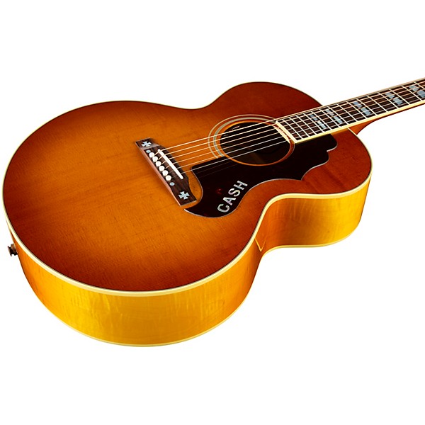 Gibson Rosanne Cash J-185 Signature Limited-Edition Acoustic-Electric Guitar Heritage Cherry Sunburst