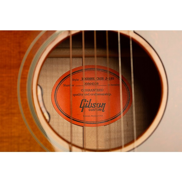 Gibson Rosanne Cash J-185 Signature Limited-Edition Acoustic-Electric Guitar Heritage Cherry Sunburst