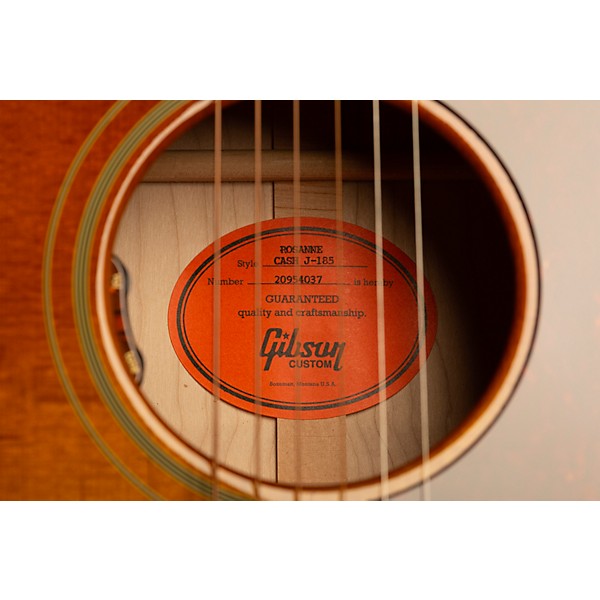 Gibson Rosanne Cash J-185 Signature Limited-Edition Acoustic-Electric Guitar Heritage Cherry Sunburst