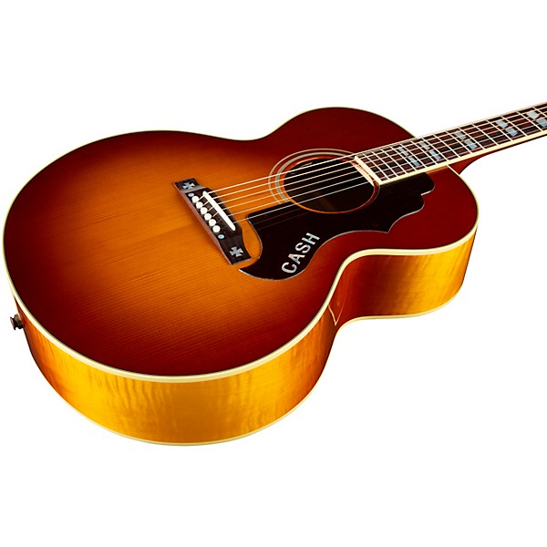 Gibson Rosanne Cash J-185 Signature Limited-Edition Acoustic-Electric Guitar Heritage Cherry Sunburst