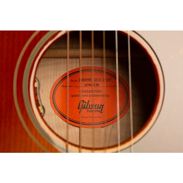 Gibson Rosanne Cash J-185 Signature Limited-Edition Acoustic-Electric Guitar Heritage Cherry Sunburst