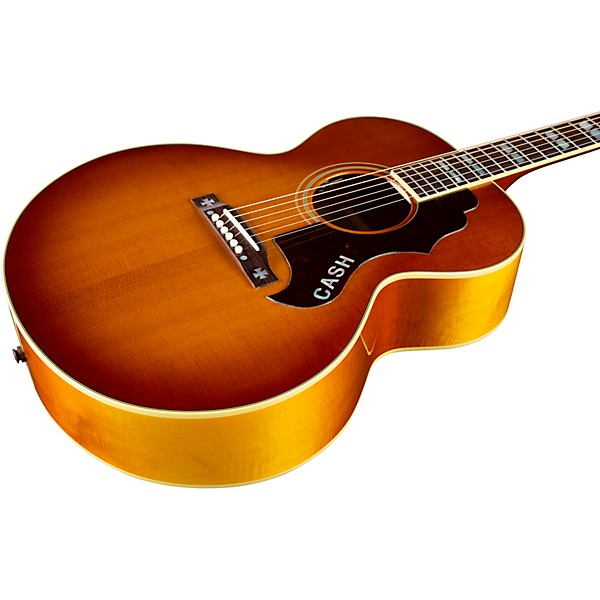 Gibson Rosanne Cash J-185 Signature Limited-Edition Acoustic-Electric Guitar Heritage Cherry Sunburst