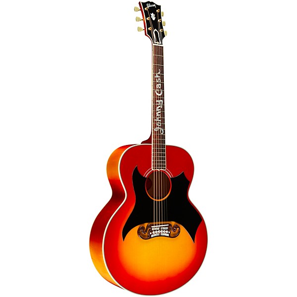 Gibson Johnny Cash SJ-200 Signature Limited-Edition Acoustic-Electric Guitar Vintage Cherry Sunburst