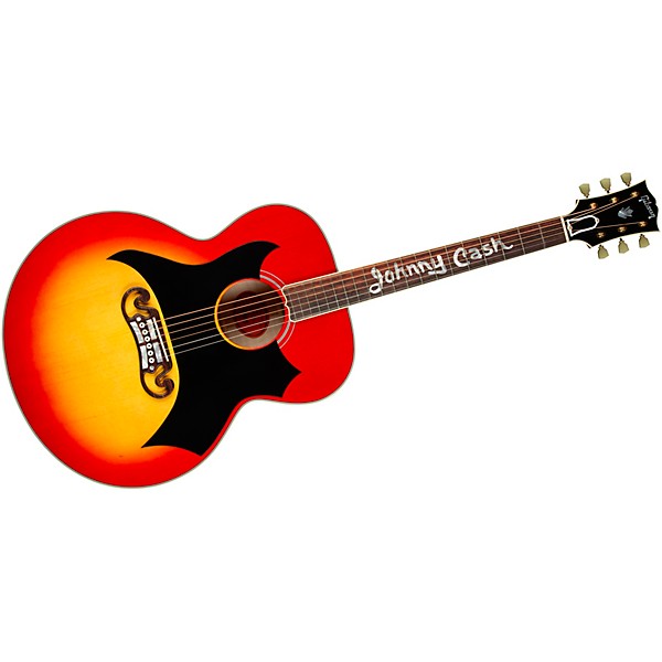 Gibson Johnny Cash SJ-200 Signature Limited-Edition Acoustic-Electric Guitar Vintage Cherry Sunburst