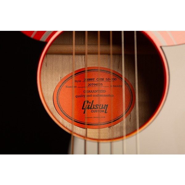 Gibson Johnny Cash SJ-200 Signature Limited-Edition Acoustic-Electric Guitar Vintage Cherry Sunburst