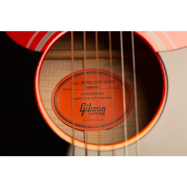 Gibson Johnny Cash SJ-200 Signature Limited-Edition Acoustic-Electric Guitar Vintage Cherry Sunburst