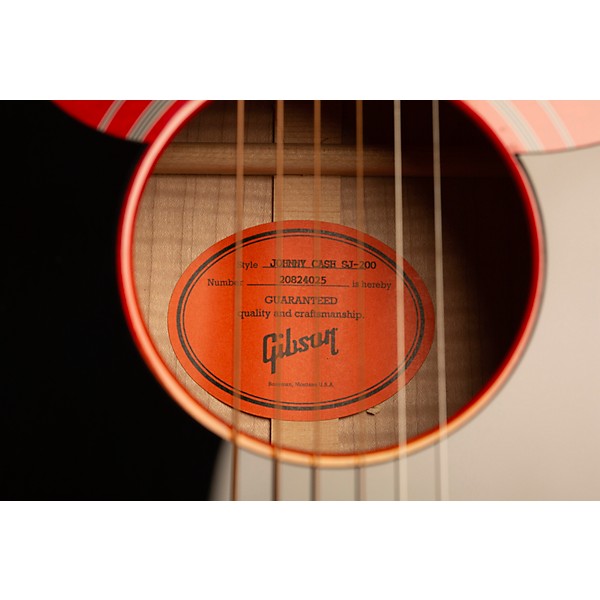 Gibson Johnny Cash SJ-200 Signature Limited-Edition Acoustic-Electric Guitar Vintage Cherry Sunburst