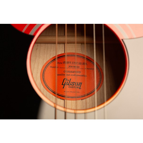 Gibson Johnny Cash SJ-200 Signature Limited-Edition Acoustic-Electric Guitar Vintage Cherry Sunburst