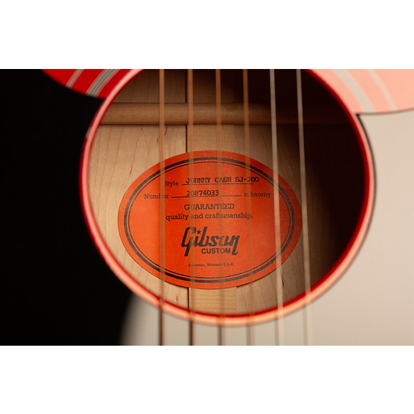 Gibson Johnny Cash SJ-200 Signature Limited-Edition Acoustic-Electric Guitar Vintage Cherry Sunburst