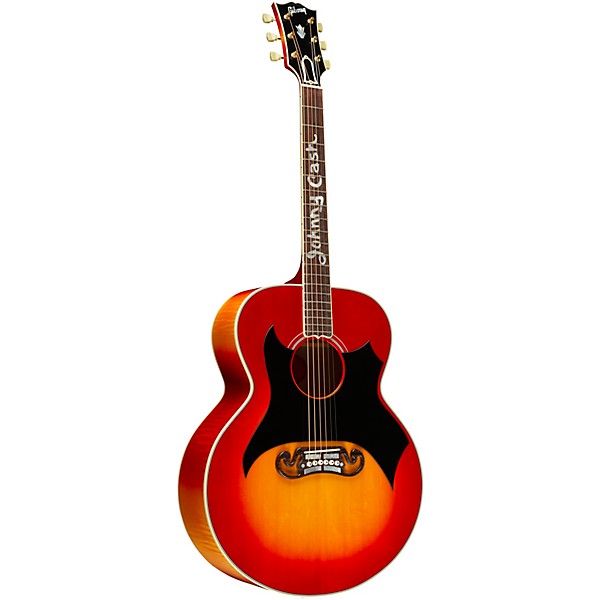 Gibson Johnny Cash SJ-200 Signature Limited-Edition Acoustic-Electric Guitar Vintage Cherry Sunburst