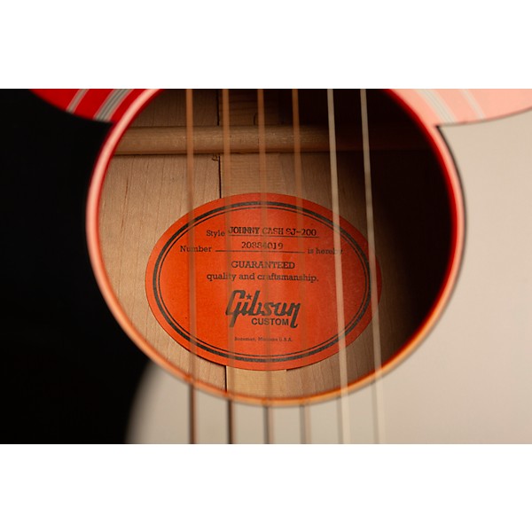 Gibson Johnny Cash SJ-200 Signature Limited-Edition Acoustic-Electric Guitar Vintage Cherry Sunburst