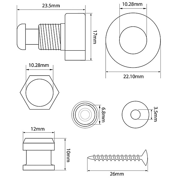 GROVER Strap Locks Black