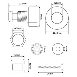 GROVER Strap Locks Chrome