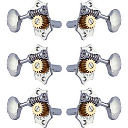 GROVER Sta-Tite With 18:1 Gear Ratio 97-18 Series Chrome Button Tuning Machines Chrome