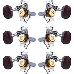 GROVER Sta-Tite With 18:1 Gear Ratio 97-18 Series Rosewood Button Tuning Machines Chrome