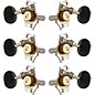 GROVER Sta-Tite With 18:1 Gear Ratio 97-18 Series Ebony Button Tuning Machines Nickel thumbnail