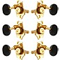 GROVER Sta-Tite With 18:1 Gear Ratio 97-18 Series Ebony Button Tuning Machines Gold thumbnail