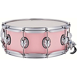 Premier Genista Maple Snare Drum 14 x 5.5 in. Silver Sparkle Premier Genista Maple Snare Drum 14 x 5.5 in. Pink