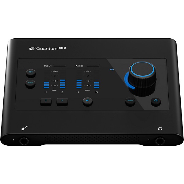 PreSonus Quantum ES2 Audio Interface With JBL 3 Series Studio Monitor Pair (Cables & Stands Included) 305MKII