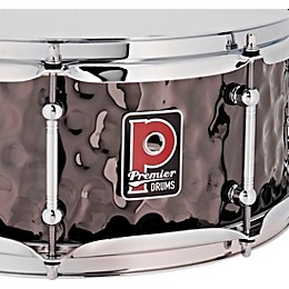 Premier Beatmaker Hammered Brass Snare Drum 13 x 5.5 in. Black Chrome