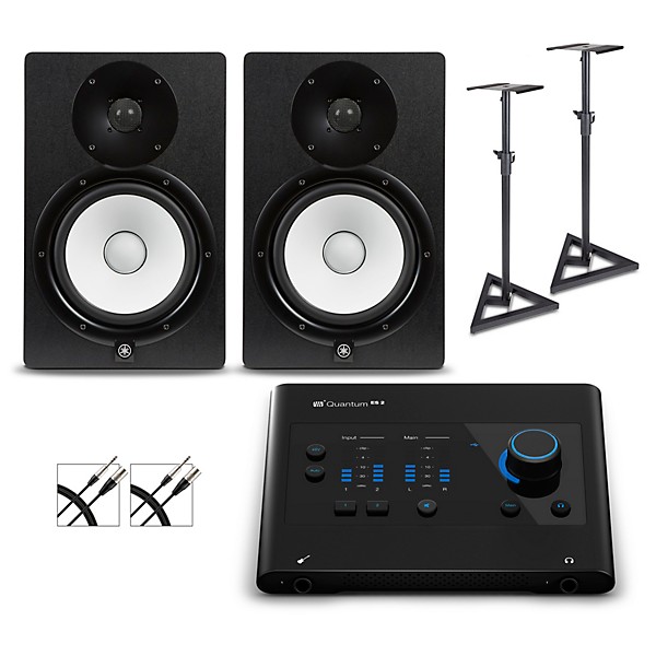 PreSonus Quantum ES2 Audio Interface with Yamaha HS Series Studio Monitor Pair (Cables & Stands Included) HS8