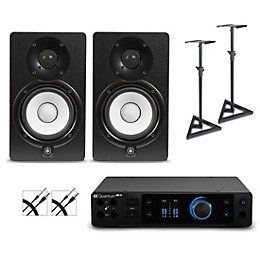 PreSonus Quantum HD2 Audio Interface with Yamaha HS Series Studio Monitor Pair (Cables & Stands Included) HS5