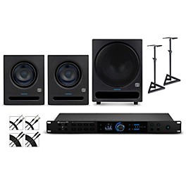 ... PreSonus Quantum HD8 Audio Interface with Eris Pro 2nd Gen Studio Monitor Pair & Pro SUB10 (Stands & Cables Included) Pro6