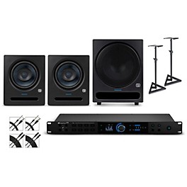 ... PreSonus Quantum HD8 Audio Interface with Eris Pro 2nd Gen Studio Monitor Pair & Pro SUB10 (Stands & Cables Included) Pro8