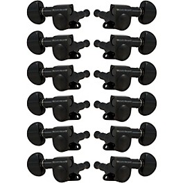 GROVER Mini Rotomatics 205 Series Tuning Machines Chrom... GROVER Mini Rotomatics 205 Series Tuning Machines Black Chrome 6+6