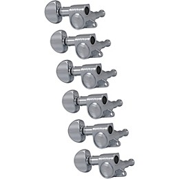 GROVER Mini Rotomatics 205 Series Tuning Machines Chrome Reverse 6-in-line