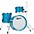 Premier Genista Heritage Birch 3-Piece S... Premier Genista Heritage Birch 3-Piece Shell Pack With 18" Bass Drum Aqua Sparkle