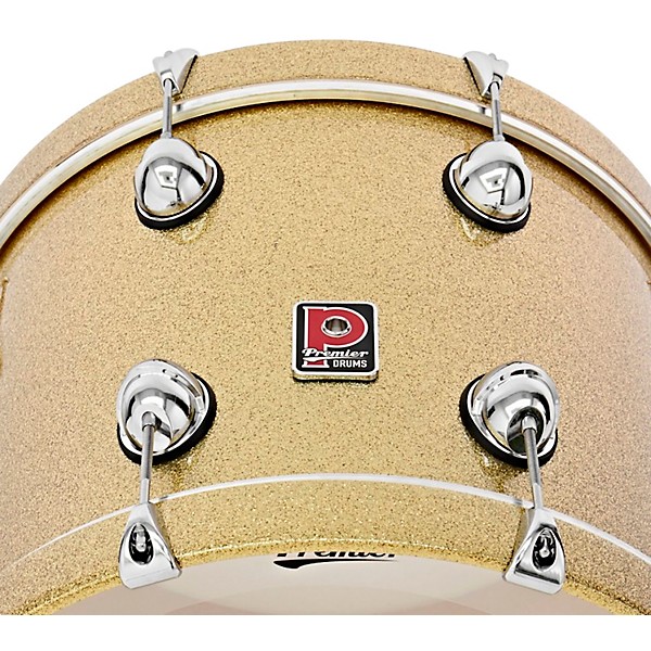 Premier Genista Heritage Birch 3-Piece Shell Pack With 18" Bass Drum Gold Sparkle