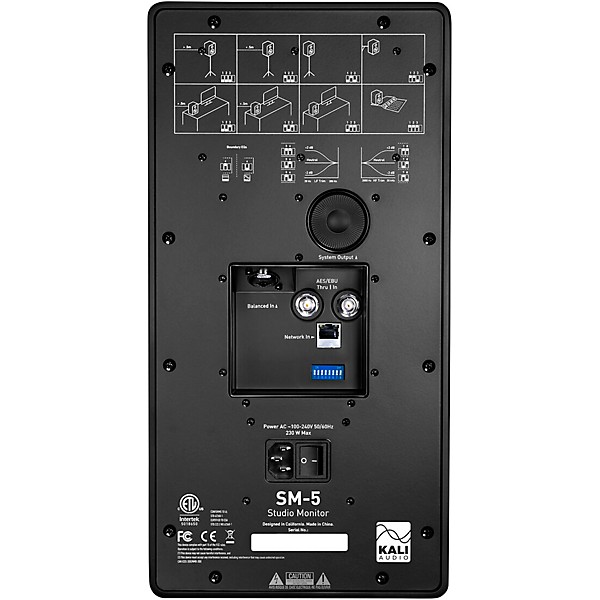 Kali Audio SM-5 5-Inch 3-Way Powered Studio Monitor with Network Control (Each)